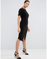 schwarzes Spitzekleid von Asos