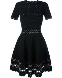 schwarzes Strick Kleid von Alexander McQueen
