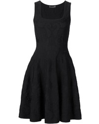 schwarzes Strick Kleid von Alexander McQueen