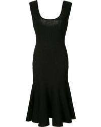 schwarzes Strick Kleid von Carolina Herrera