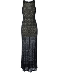 schwarzes Strick Kleid von Cecilia Prado