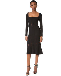 schwarzes Strick Kleid von Cushnie et Ochs