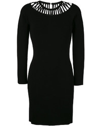 schwarzes Strick Kleid von Moschino