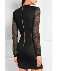 schwarzes Strick Kleid von Balmain