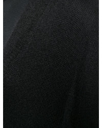 schwarzes Strick Mohair gerade geschnittenes Kleid von Ann Demeulemeester