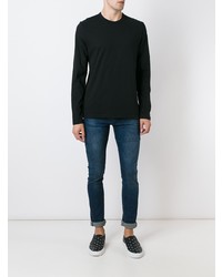 schwarzes Strick Sweatshirt von James Perse