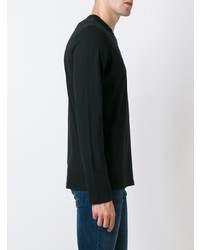 schwarzes Strick Sweatshirt von James Perse