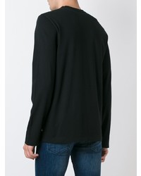 schwarzes Strick Sweatshirt von James Perse