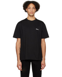 schwarzes Strick T-Shirt mit einem Rundhalsausschnitt von Ader Error