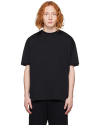 schwarzes Strick T-Shirt mit einem Rundhalsausschnitt von Ambush