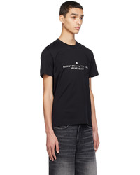 schwarzes Strick T-Shirt mit einem Rundhalsausschnitt von Givenchy