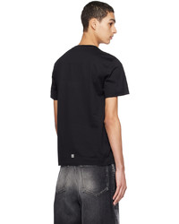 schwarzes Strick T-Shirt mit einem Rundhalsausschnitt von Givenchy