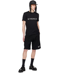 schwarzes Strick T-Shirt mit einem Rundhalsausschnitt von Givenchy