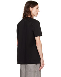 schwarzes Strick T-Shirt mit einem Rundhalsausschnitt von Gabriela Hearst