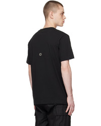 schwarzes Strick T-Shirt mit einem Rundhalsausschnitt von 1017 Alyx 9Sm
