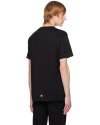 schwarzes Strick T-Shirt mit einem Rundhalsausschnitt von Givenchy