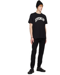 schwarzes Strick T-Shirt mit einem Rundhalsausschnitt von Givenchy