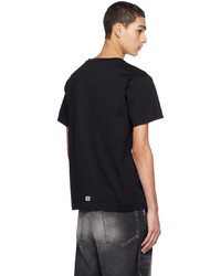 schwarzes Strick T-Shirt mit einem Rundhalsausschnitt von Givenchy