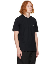 schwarzes Strick T-Shirt mit einem Rundhalsausschnitt von Comme des Garcons Homme