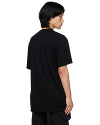 schwarzes Strick T-Shirt mit einem Rundhalsausschnitt von Julius