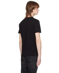 schwarzes Strick T-Shirt mit einem Rundhalsausschnitt von Tom Ford