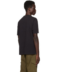 schwarzes Strick T-Shirt mit einem Rundhalsausschnitt von Ps By Paul Smith