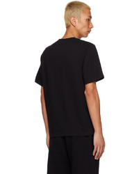 schwarzes Strick T-Shirt mit einem Rundhalsausschnitt von Fiorucci