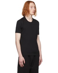 schwarzes Strick T-Shirt mit einem Rundhalsausschnitt von Tom Ford