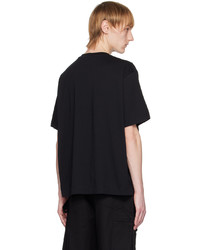 schwarzes Strick T-Shirt mit einem Rundhalsausschnitt von Simone Rocha