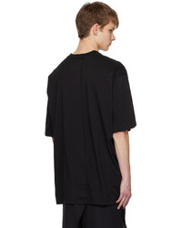 schwarzes Strick T-Shirt mit einem Rundhalsausschnitt von Vein