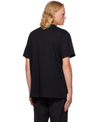 schwarzes Strick T-Shirt mit einem Rundhalsausschnitt von Alexander McQueen