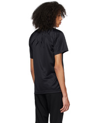 schwarzes Strick T-Shirt mit einem Rundhalsausschnitt von Comme Des Garcons Homme Plus