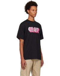 schwarzes Strick T-Shirt mit einem Rundhalsausschnitt von Clot