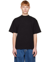 schwarzes Strick T-Shirt mit einem Rundhalsausschnitt von Eytys