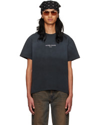 schwarzes Strick T-Shirt mit einem Rundhalsausschnitt von Guess Jeans U.S.A.