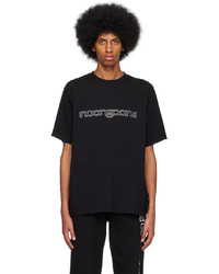 schwarzes Strick T-Shirt mit einem Rundhalsausschnitt von Noon Goons