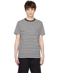 schwarzes Strick T-Shirt mit einem Rundhalsausschnitt von Norse Projects