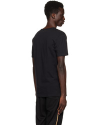 schwarzes Strick T-Shirt mit einem Rundhalsausschnitt von Paul Smith