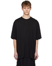 schwarzes Strick T-Shirt mit einem Rundhalsausschnitt von Vein