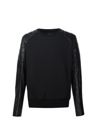 schwarzes Sweatshirt aus Leder von Juun.J
