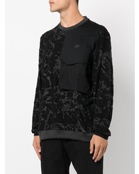 schwarzes Mit Batikmuster Sweatshirt von Nike