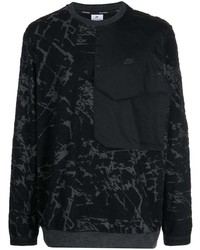schwarzes Mit Batikmuster Sweatshirt von Nike