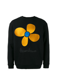 schwarzes Sweatshirt mit Blumenmuster von Christopher Kane