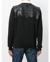 schwarzes Sweatshirt mit geometrischem Muster von Frankie Morello