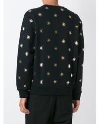 schwarzes Sweatshirt mit Sternenmuster von Palm Angels