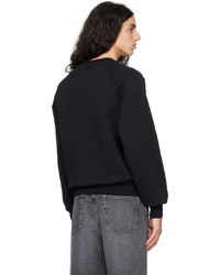 schwarzes Sweatshirt von AMI Alexandre Mattiussi