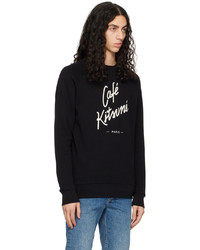 schwarzes Sweatshirt von MAISON KITSUNÉ