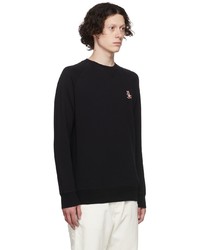 schwarzes Sweatshirt von MAISON KITSUNÉ