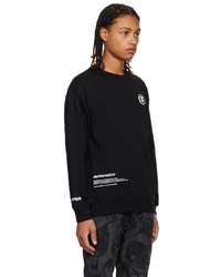 schwarzes Sweatshirt von AAPE BY A BATHING APE