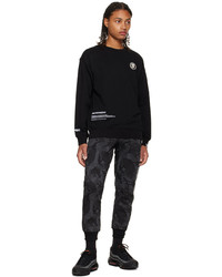 schwarzes Sweatshirt von AAPE BY A BATHING APE